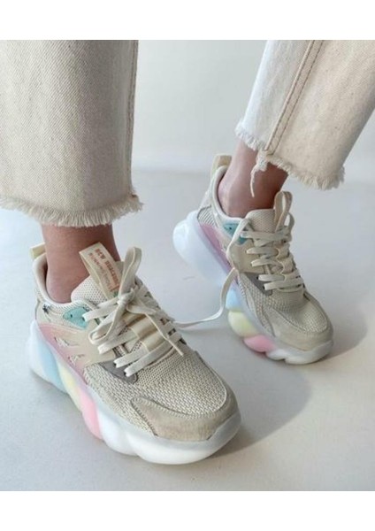 Guja 22Y318-8 Kadın Fashion Günlük Yüksek Renkli Ithal Taban Sneaker Spor Ayakkabı fırsatları