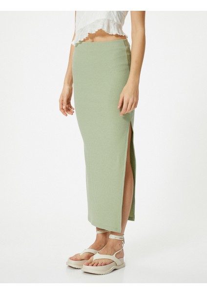 Kalem Etek Maksi Boy Yüksek Bel Ribanalı modelleri