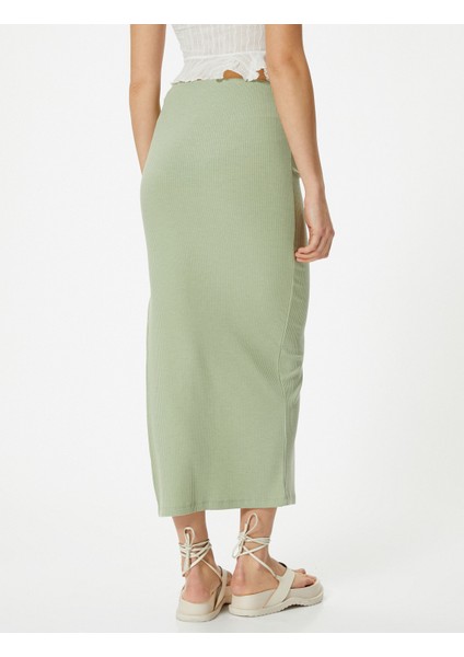 Kalem Etek Maksi Boy Yüksek Bel Ribanalı fırsatları