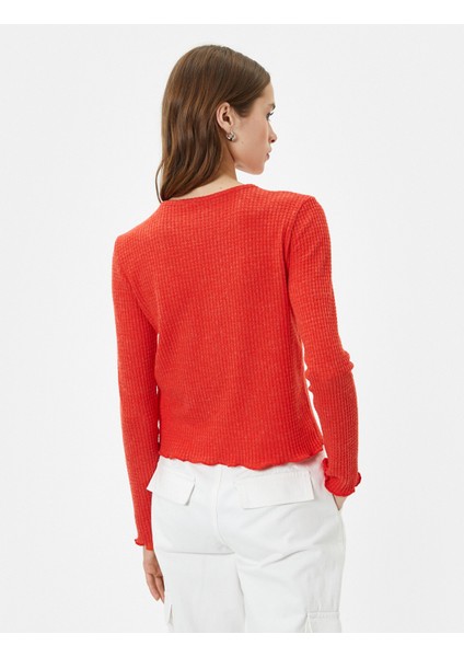 Uzun Kollu Tişört Bisiklet Yaka Dokulu fırsatları