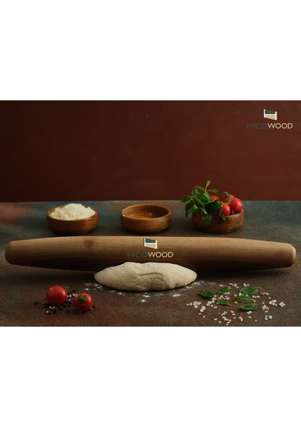 Fransız Tipi -El Yapımı Ceviz Ağacı Hamur Açma Merdanesi – 49 cm fiyatları