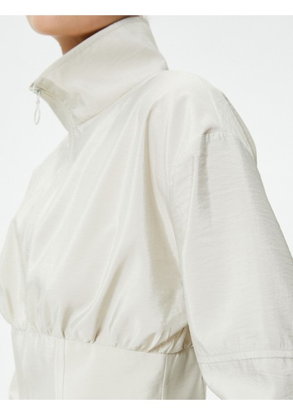 Crop Bomber Ceket Fermuarlı Dik Yaka indirimleri