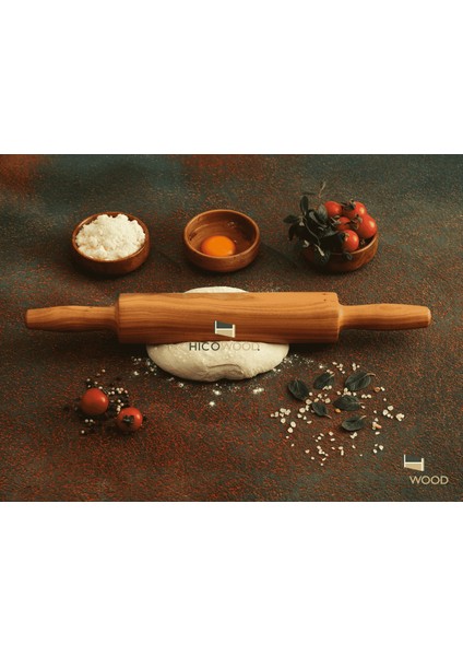 Doğal Ceviz Ağacı Hamur Açma Merdanesi