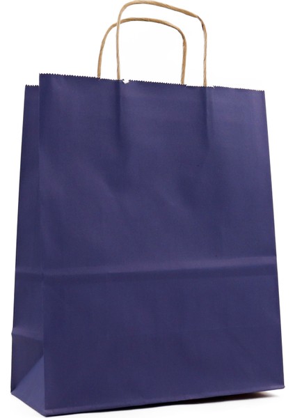25 x 31 cm Lacivert Kağıt Çanta 2 Adet , Hediye Poşeti
