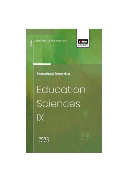 International Research In Education Sciences 9 - Ramazan Güzel