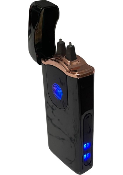 Siyah Tek Arklı Şarjlı LED Göstergeli Çakmak 109388 fırsatları