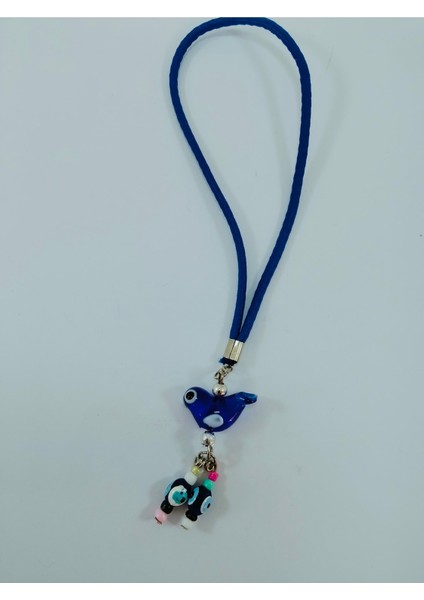 Araba Süsü El Yapımı Cam Kuş Nazar Boncuklu Hediyelik Eşya