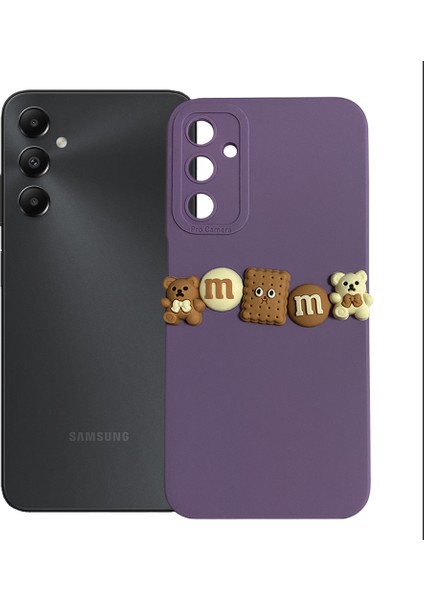 Samsung Galaxy A05S Kılıf 3D M Bear Kamera Korumalı Silikon Kapak