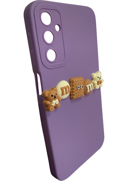 Samsung Galaxy A05S Kılıf 3D M Bear Kamera Korumalı Silikon Kapak