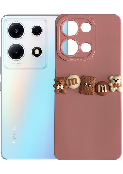 Infinix Note 30 Kılıf 3D M Bear Kamera Korumalı Silikon Kapak fiyatları