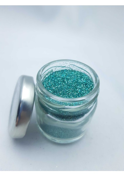 Pastel Yeşili Renginde Toz Sim 40 cc Kavanozda + 25 gr