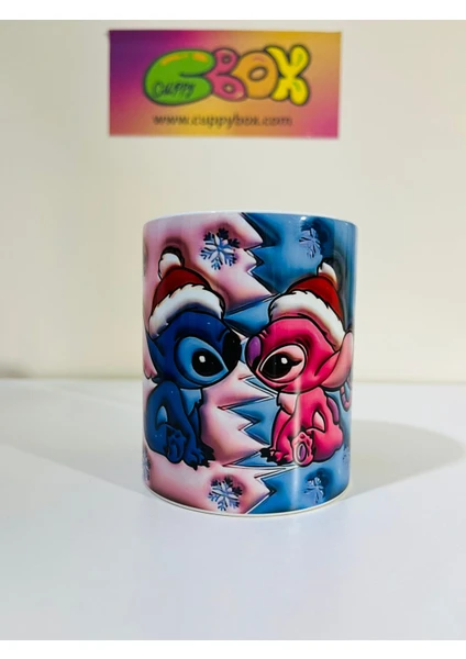 Cuppy Box Stitch And Angel Love 3D Kupa Bardak