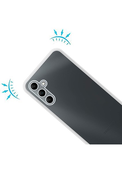 Samsung Galaxy A05S Kılıf Şeffaf Kamera Korumalı Esnek Yumuşak Silikon