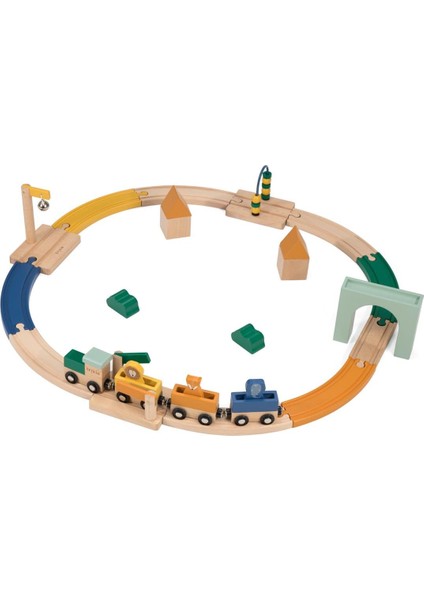 Ahşap Demiryolu Seti