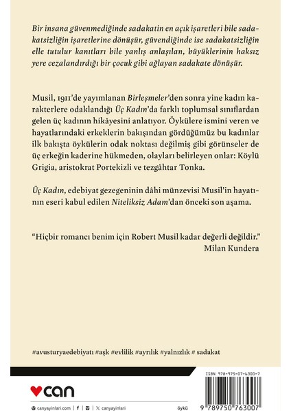 Üç Kadın - Robert Musil