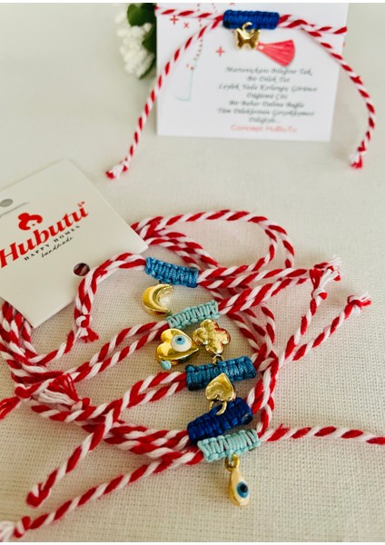 Hediyelik 6’lı Kartlı Jelatinli Yılbaşı Hediyelik Marteniçka Dilek Şans Bilekliği fırsatları