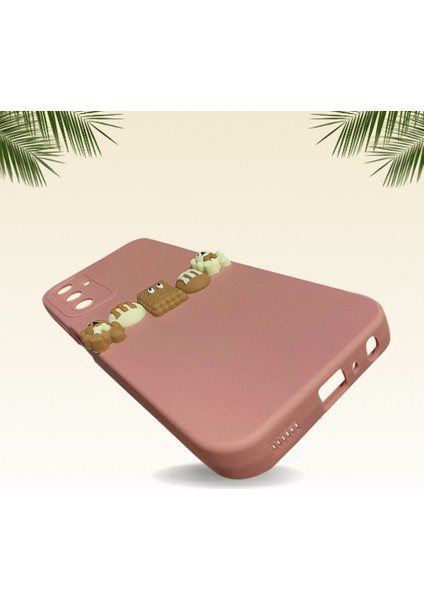 Samsung Galaxy A15 Kılıf 3D M Bear Kamera Korumalı Silikon Kapak