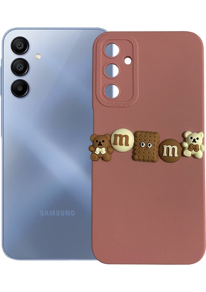 Samsung Galaxy A15 Kılıf 3D M Bear Kamera Korumalı Silikon Kapak fiyatları
