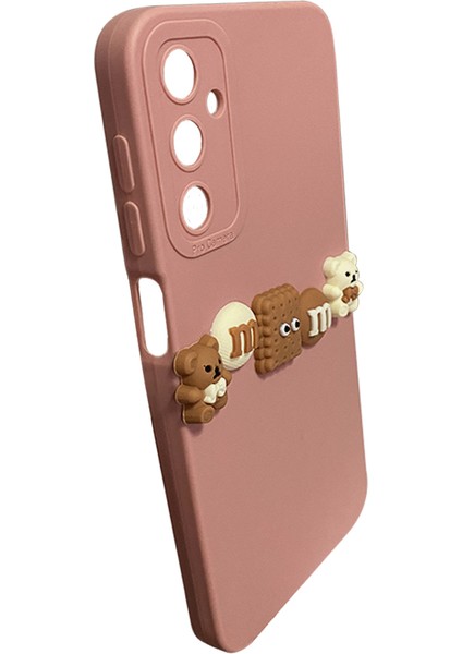 Samsung Galaxy A15 Kılıf 3D M Bear Kamera Korumalı Silikon Kapak modelleri