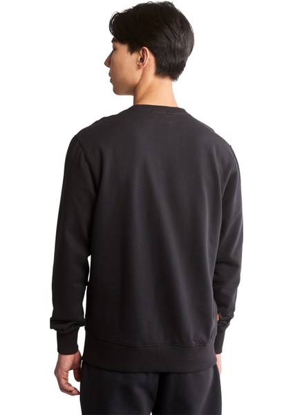 Siyah Erkek Kapüşonlu Sweatshirt TB0A2BJ8P561_TREE Logo Crew Neck Sw fırsatları