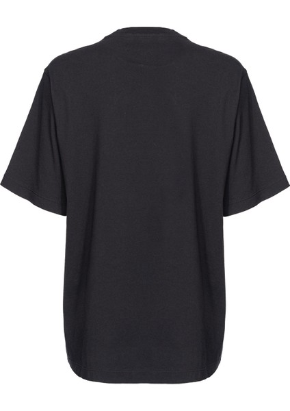 Bisiklet Yaka Baskılı Siyah Kadın T-Shirt 101704 fiyatları