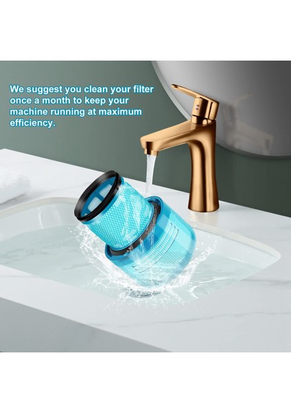 Dyson V15 Detect, V15 Detect + Için 2'li Paket Filtre Değişimi (Yurt Dışından)