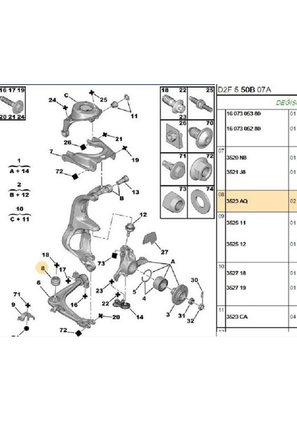 Salıncak Burcu 407 508 C5 C6 04-10 (3523AQ-MH13216-R53184)