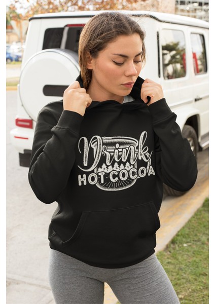 Pamuklu Tarz Oversize Kadın Kapşonlu Sweatshirt