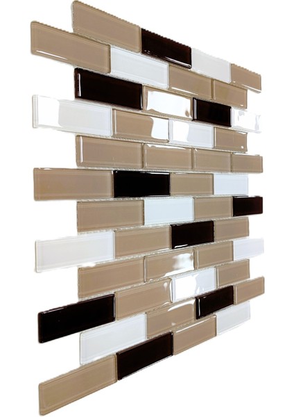 Mutfak, Banyo, Havuz, Sauna, Spa ve Yaşam Alanlarının Tüm Yüzeyleri Için Kristal Cam Mozaik. Cam Ölçüsü: 23X73 Mm. File Ölçüsü: 30X30 Cm. ( 1 Kutu = 11 File Karo = 1 M2 Fiyatıdır. )
