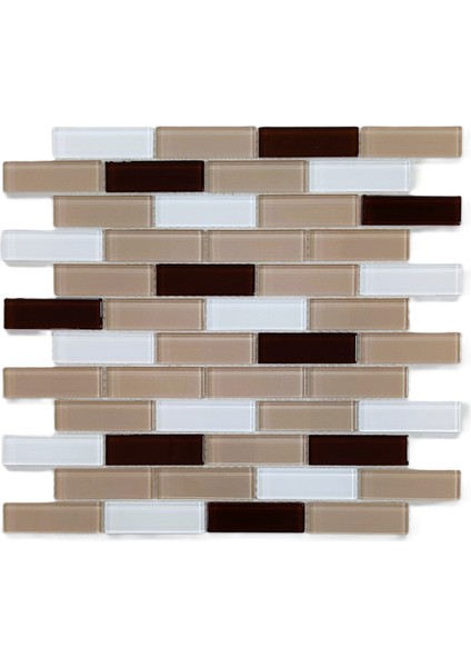 Mutfak, Banyo, Havuz, Sauna, Spa ve Yaşam Alanlarının Tüm Yüzeyleri Için Kristal Cam Mozaik. Cam Ölçüsü: 23X73 Mm. File Ölçüsü: 30X30 Cm. ( 1 Kutu = 11 File Karo = 1 M2 Fiyatıdır. )