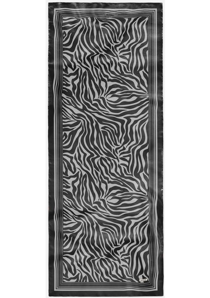 Tropik Zebra Desenli Viskon Şal