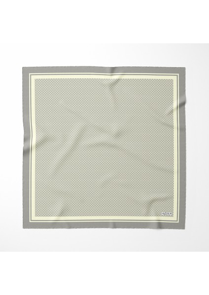 Akipek - Küçük Üçgen Desenli Pamuk Eşarp