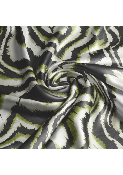 Dalgalı Çizgi Leopar Desenli Pamuk Eşarp fiyatları