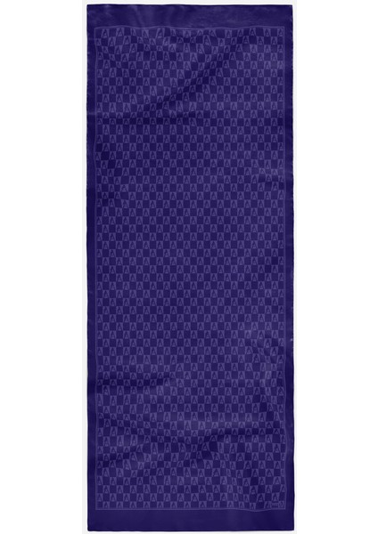 Kareli Siluet Logolu Pamuk Şal fiyatları