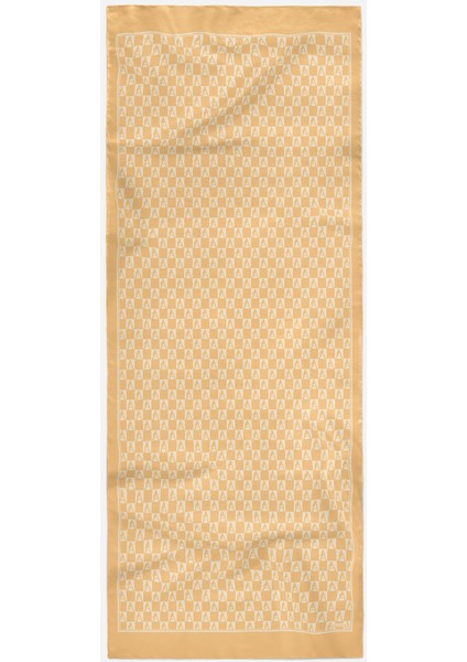 Kareli Siluet Logolu Pamuk Şal fiyatları