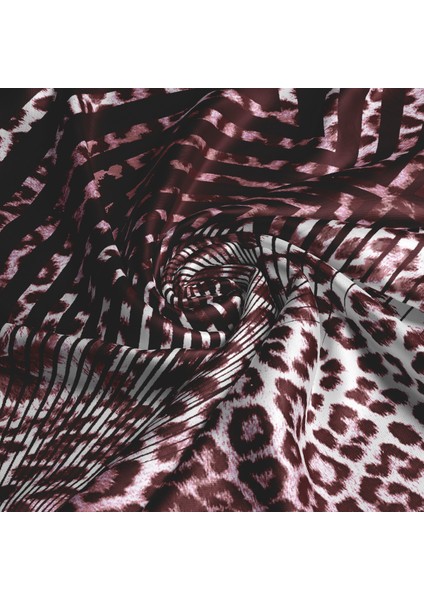 Leopar Desenli Pamuk Eşarp