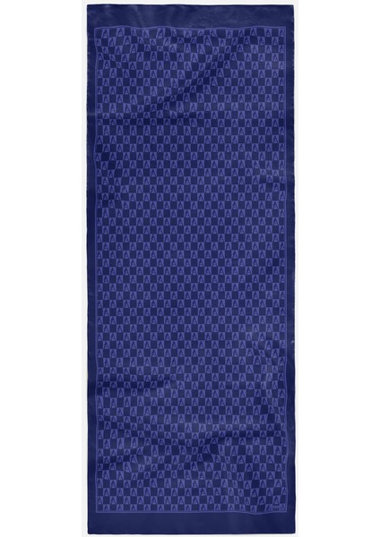 Kareli Siluet Logolu Pamuk Şal fiyatları