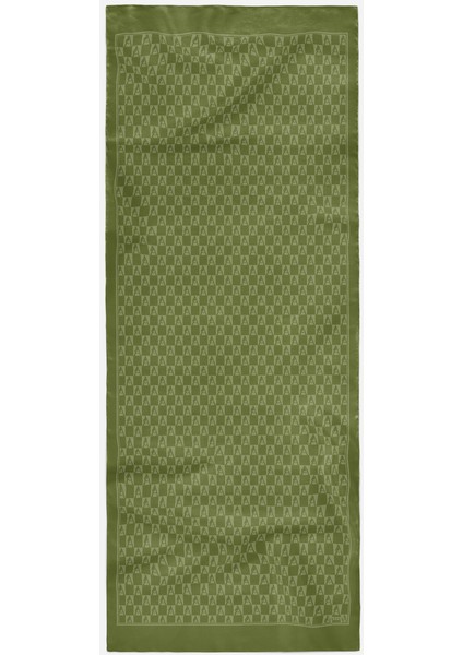 Kareli Siluet Logolu Pamuk Şal fiyatları