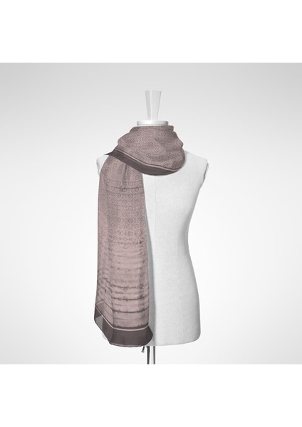 Dalgalı Puantiye Desenli Şal