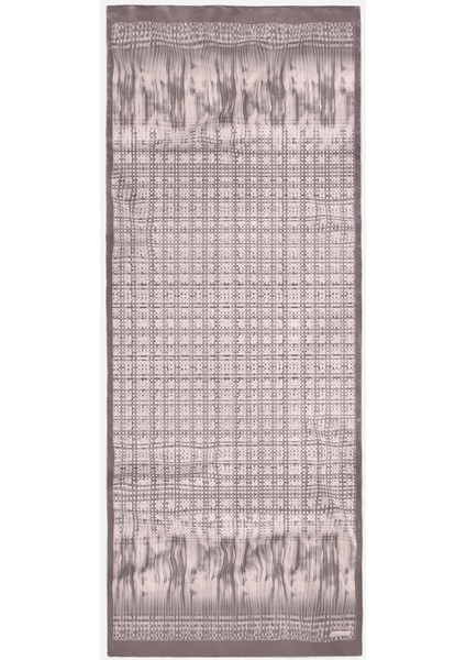Dalgalı Ekose Desenli Pamuk Şal