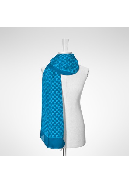 Küçük Dama Logolu Pamuk Şal