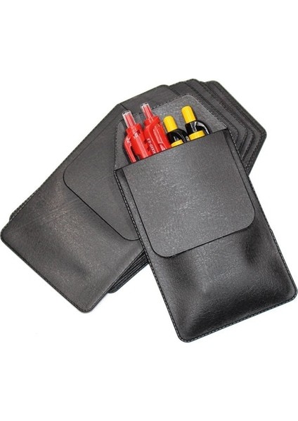 Siyah Stil Xrhyy 10 Paket 8.5cm X14.5CM Cep Koruyucu Klasik Şeffaf Cep Koruyucu Okul Hastane Ofis Malzemeleri Kalem Sızıntıları Için (Yurt Dışından)