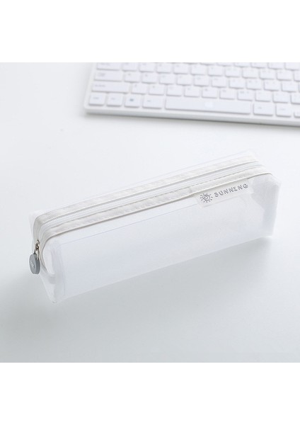 No.14 Tarzı Izgara Kalem Kutusu Şeffaf Estuche Escolar Kawaool Malzemeleri Estojo Escola Kalem Kutusu Malzemesi Escolar Kalem Kutusu (Yurt Dışından) indirimleri