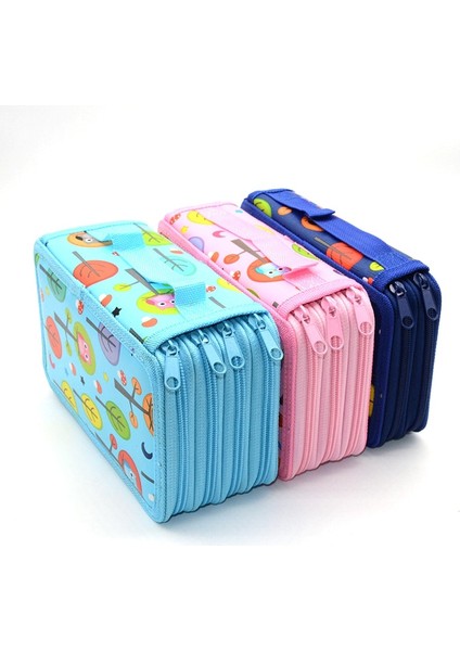 Karışık Renk Stili Kalem Kutusu Kedi Büyük Kapasiteli Tuval Kore Okul Malzemeleri Trousse Scolaire Stylo Estuche Escolar Kalem Kutusu Piornik Lapices (Yurt Dışından)
