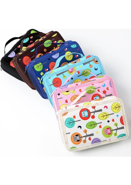 Karışık Renk Stili Kalem Kutusu Kedi Büyük Kapasiteli Tuval Kore Okul Malzemeleri Trousse Scolaire Stylo Estuche Escolar Kalem Kutusu Piornik Lapices (Yurt Dışından)
