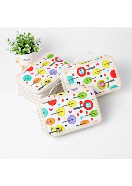 Karışık Renk Stili Kalem Kutusu Kedi Büyük Kapasiteli Tuval Kore Okul Malzemeleri Trousse Scolaire Stylo Estuche Escolar Kalem Kutusu Piornik Lapices (Yurt Dışından)