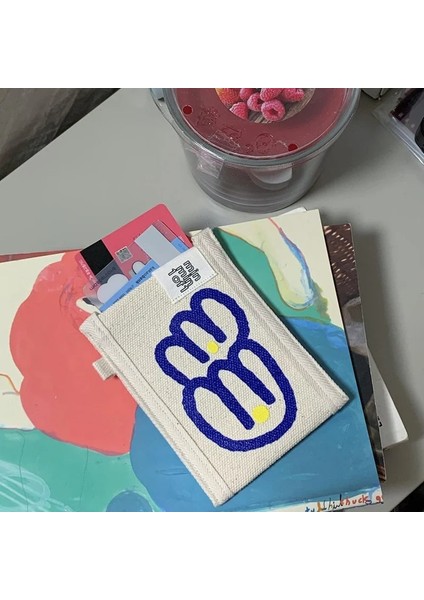 No.1 Tarzı Kore Mple Sevimli Grafiti Küçük Çiçek Kanvas Kart Çanta Erkek ve Kız Öğrenciler Mini Ultra-Ince Otobüs Banka Kartı Seti (Yurt Dışından) modelleri