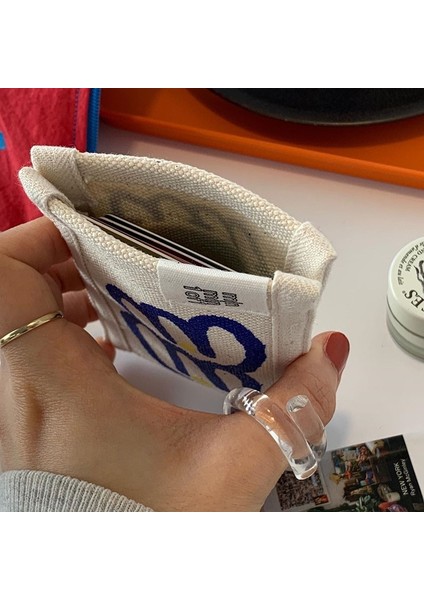 No.1 Tarzı Kore Mple Sevimli Grafiti Küçük Çiçek Kanvas Kart Çanta Erkek ve Kız Öğrenciler Mini Ultra-Ince Otobüs Banka Kartı Seti (Yurt Dışından) indirimleri