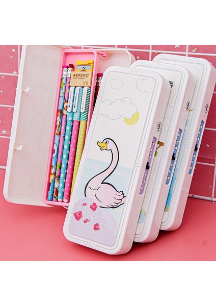 B3 Stili Şifreli Kilit Kalem Kutusu Karikatür Hayvanlar Plastik Kırtasiye Kutusu Okul Çocuklar Için Kalem Kutuları Kalem Kutusu Öğrenci Kalem Kutusu Hediyeler (Yurt Dışından) indirimleri