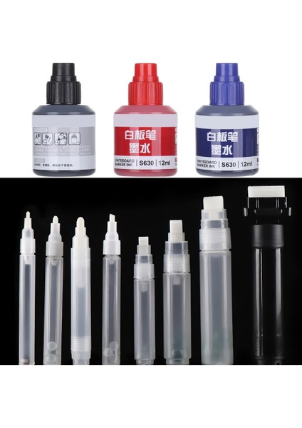 MAVİ-12ML Stili Sıcak Satış 1 Adet Boş Kalem Çubuk Varil Tüp Grafiti Kalem Için Sıvı Tebeşir Işaretleyiciler Boya Kalemi Aksesuarları (Yurt Dışından) fırsatları